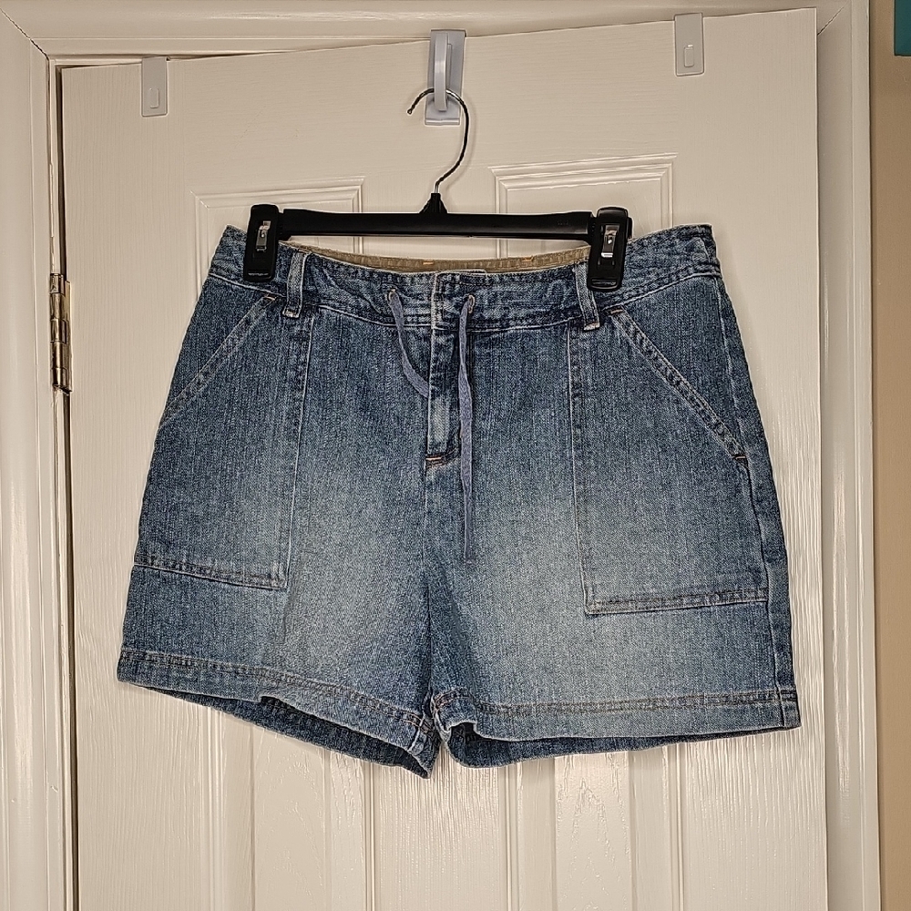 Ruff‎ Hewn Classic Blue Jean Shorts Tie Front